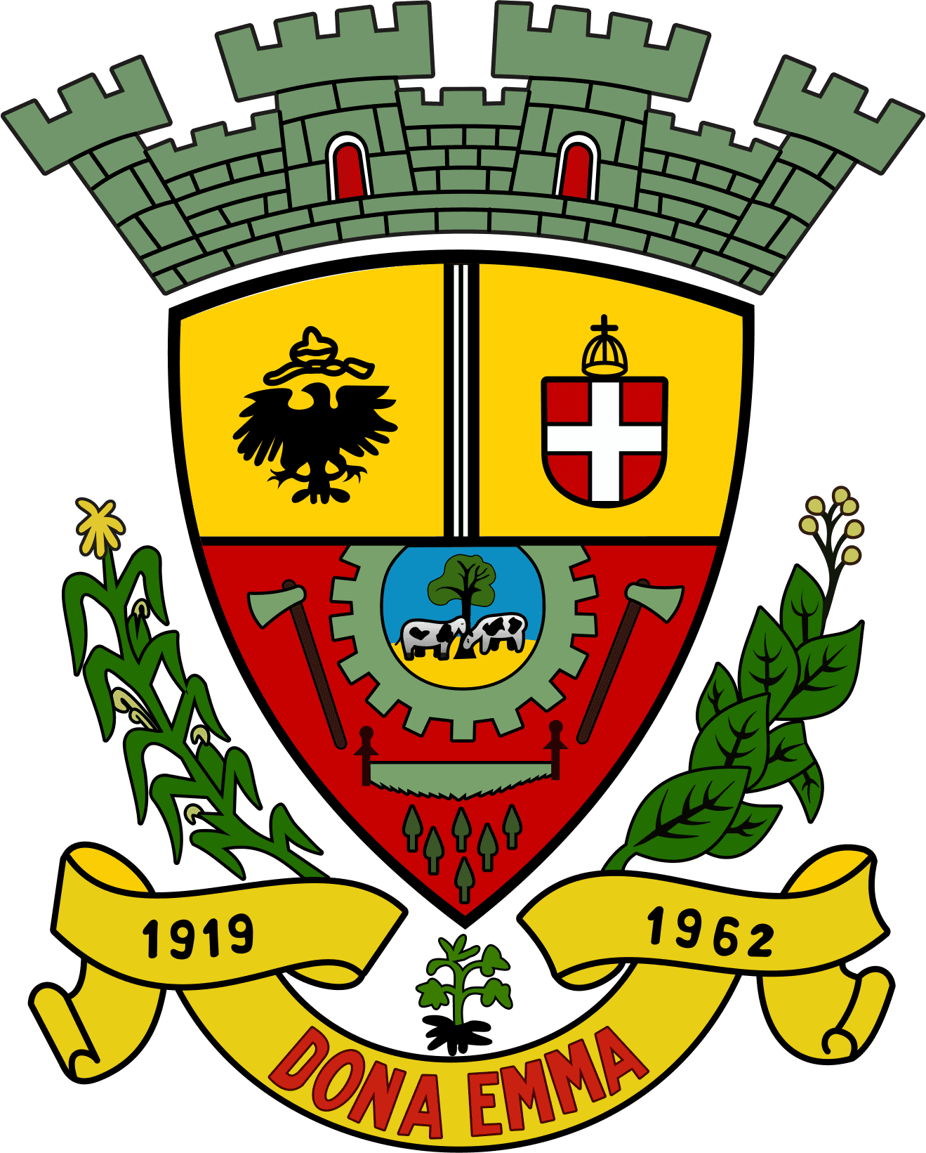 Brasão do Município de Dona Emma